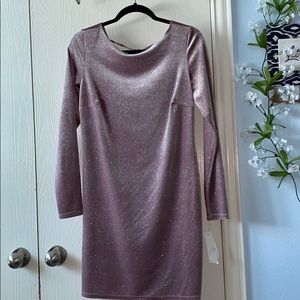 Long Sleeve Mini Dress Backless